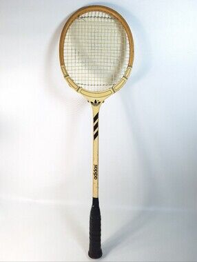 Vintage Adidas Hawk Wooden Racket Retro Wood Squash Badminton Racquet Trefoil